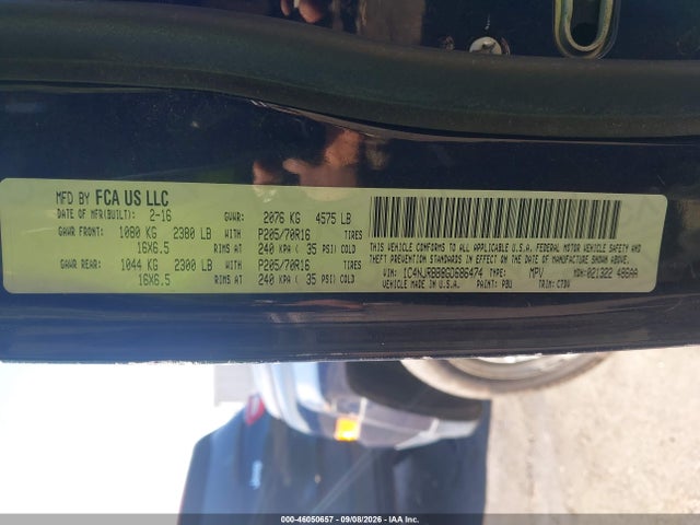 Aukcja sprzedaży 2016 Jeep Patriot Sport, vin: 1C4NJRBB8GD686474, numer aukcji: 46050657