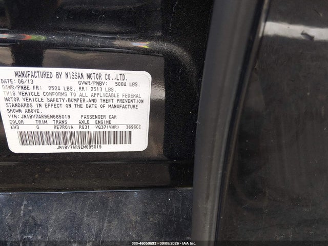 Aukcja sprzedaży 2014 Infiniti Q50 Premium, vin: JN1BV7AR9EM685019, numer aukcji: 46050693