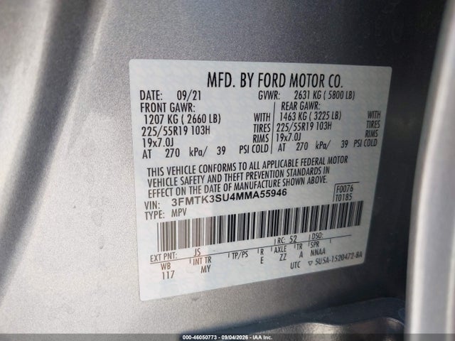 Ford Mustang Mach-e Premium 2021 3FMTK3SU4MMA55946 Image 9