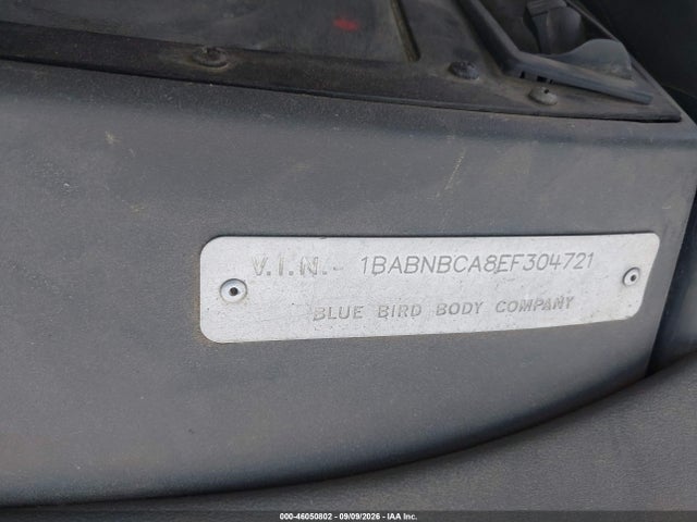 Продаж на аукціоні авто 2014 Blue Bird School Bus / Transit Bus, vin: 1BABNBCA8EF304721, номер лоту: 46050802