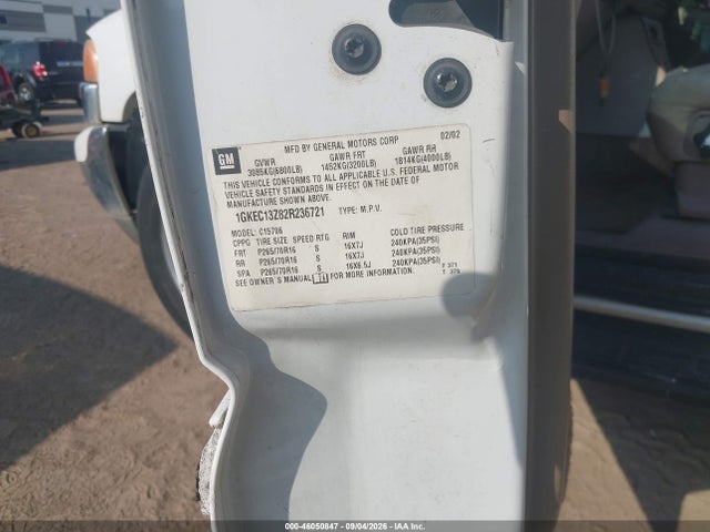 Продаж на аукціоні авто 2002 Gmc Yukon Slt, vin: 1GKEC13Z82R236721, номер лоту: 46050847