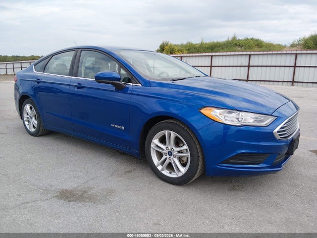 46050983 :رقم المزاد ، 3FA6P0UU7JR282101 vin ، 2018 Ford Fusion Hybrid S مزاد بيع