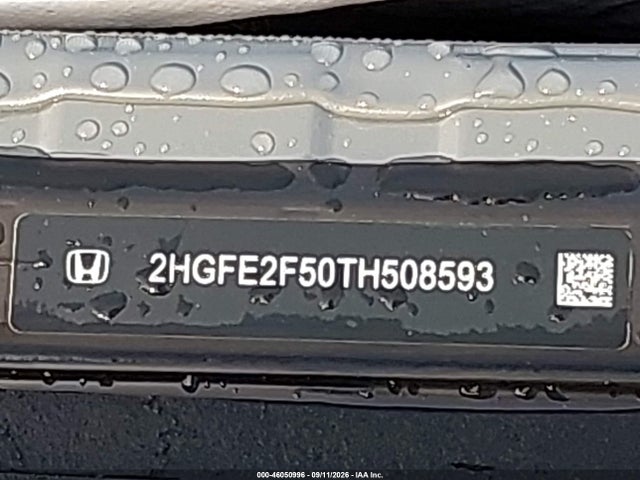 Продажа на аукционе авто 2026 Honda Civic Sport, vin: 2HGFE2F50TH508593, номер лота: 46050996
