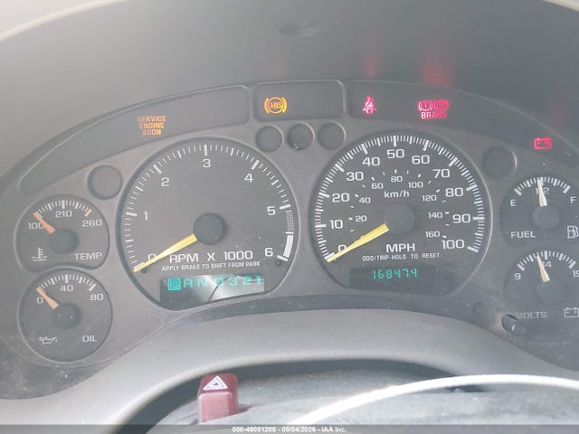 46051205 :رقم المزاد ، 1GNCT18W61K205581 vin ، 2001 Chevrolet Blazer Ls مزاد بيع
