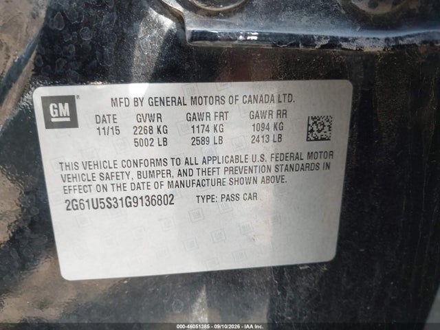 Cadillac Xts W20 Livery Package 2016 2G61U5S31G9136802 Image 9