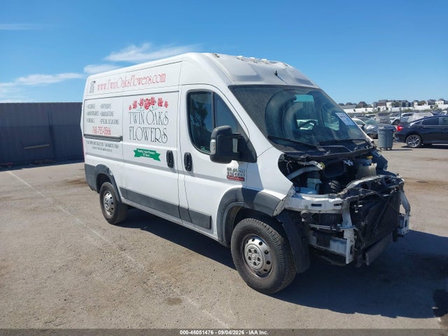 46051476 :رقم المزاد ، 3C6TRVBG6KE502765 vin ، 2019 Ram Promaster 1500 High Roof 136 Wb مزاد بيع