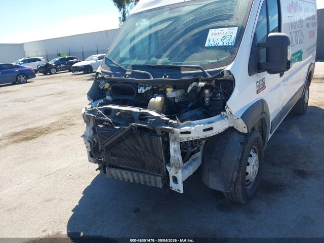 46051476 :رقم المزاد ، 3C6TRVBG6KE502765 vin ، 2019 Ram Promaster 1500 High Roof 136 Wb مزاد بيع