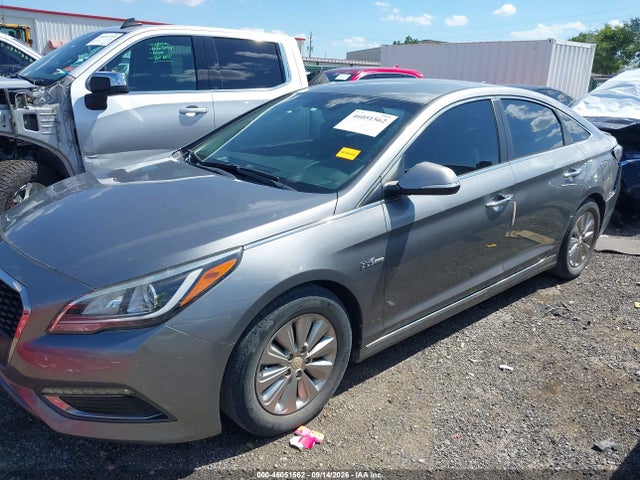 2017 Hyundai Sonata Hybrid Se მანქანა იყიდება აუქციონზე, vin: KMHE24L19HA055513, აუქციონის ნომერი: 46051562