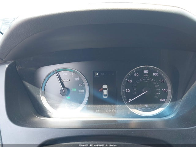 2017 Hyundai Sonata Hybrid Se მანქანა იყიდება აუქციონზე, vin: KMHE24L19HA055513, აუქციონის ნომერი: 46051562