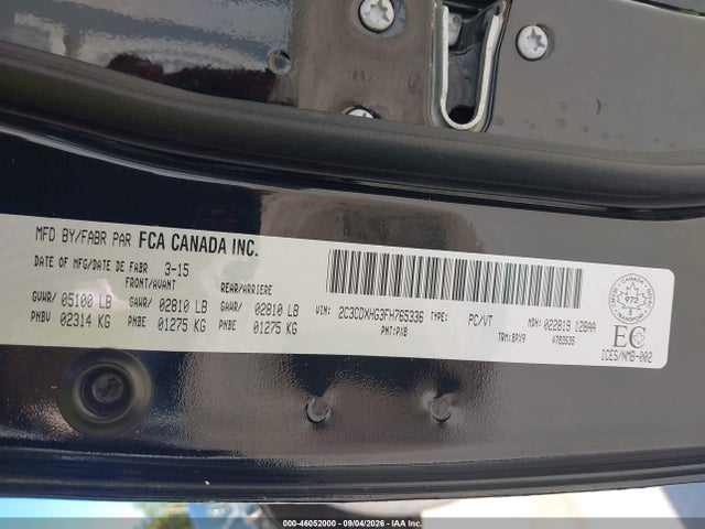 Продаж на аукціоні авто 2015 Dodge Charger Sxt, vin: 2C3CDXHG3FH765336, номер лоту: 46052000