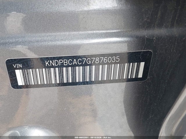 Auction sale of the 2016 Kia Sportage Lx, vin: KNDPBCAC7G7876035, lot number: 46052001