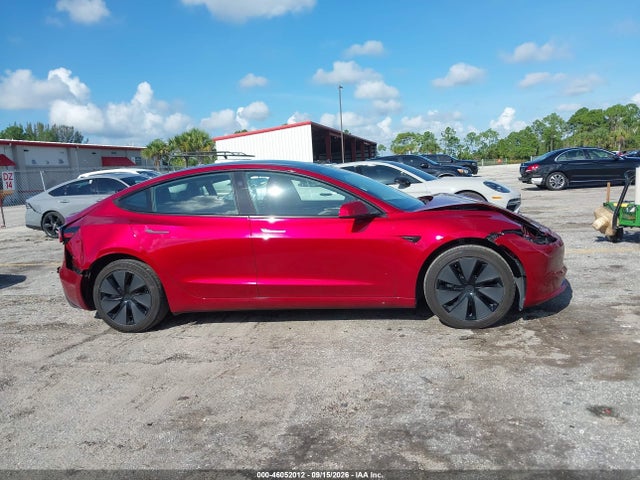 2025 Tesla Model 3 Long Range Rear-wheel Drive/standard Rear-wheel Drive მანქანა იყიდება აუქციონზე, vin: 5YJ3E1EA8SF015663, აუქციონის ნომერი: 46052012