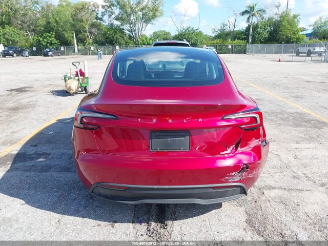 2025 Tesla Model 3 Long Range Rear-wheel Drive/standard Rear-wheel Drive მანქანა იყიდება აუქციონზე, vin: 5YJ3E1EA8SF015663, აუქციონის ნომერი: 46052012