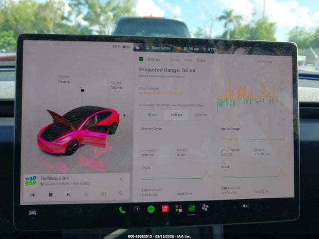 2025 Tesla Model 3 Long Range Rear-wheel Drive/standard Rear-wheel Drive მანქანა იყიდება აუქციონზე, vin: 5YJ3E1EA8SF015663, აუქციონის ნომერი: 46052012