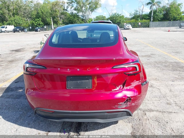2025 Tesla Model 3 Long Range Rear-wheel Drive/standard Rear-wheel Drive მანქანა იყიდება აუქციონზე, vin: 5YJ3E1EA8SF015663, აუქციონის ნომერი: 46052012