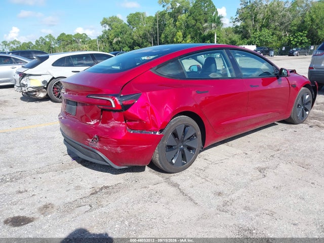 2025 Tesla Model 3 Long Range Rear-wheel Drive/standard Rear-wheel Drive მანქანა იყიდება აუქციონზე, vin: 5YJ3E1EA8SF015663, აუქციონის ნომერი: 46052012