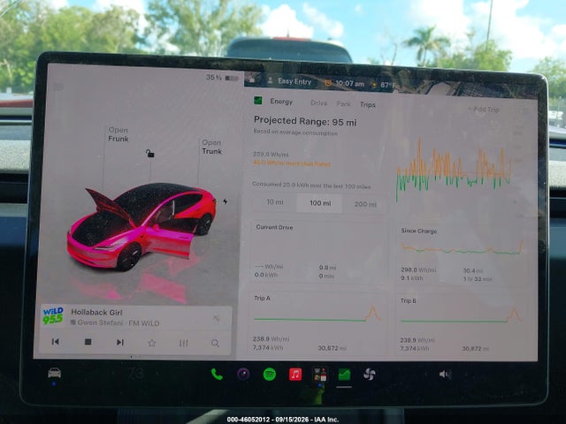 2025 Tesla Model 3 Long Range Rear-wheel Drive/standard Rear-wheel Drive მანქანა იყიდება აუქციონზე, vin: 5YJ3E1EA8SF015663, აუქციონის ნომერი: 46052012