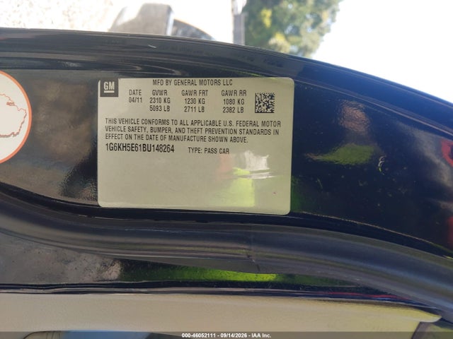 Продажа на аукционе авто 2011 Cadillac Dts Premium Collection, vin: 1G6KH5E61BU148264, номер лота: 46052111