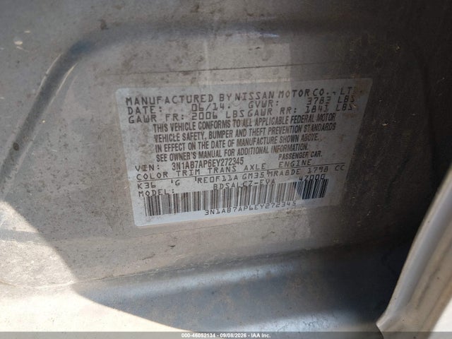 Nissan SENTRA S 2014 3N1AB7AP6EY272345 Image 9