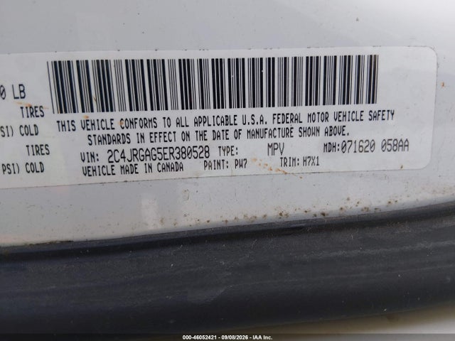 Aukcja sprzedaży 2014 Ram Cargo Tradesman, vin: 2C4JRGAG5ER380528, numer aukcji: 46052421