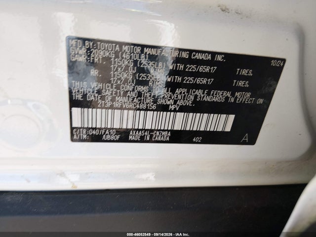 Aukcja sprzedaży 2024 Toyota Rav4 Xle, vin: 2T3P1RFV6RC488156, numer aukcji: 46052549
