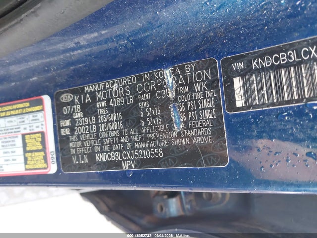 Aukcja sprzedaży 2018 Kia Niro Lx, vin: KNDCB3LCXJ5210558, numer aukcji: 46052732