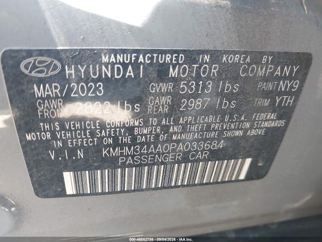 Hyundai Ioniq 6 Sel 2023 KMHM34AA0PA033684 Image 9