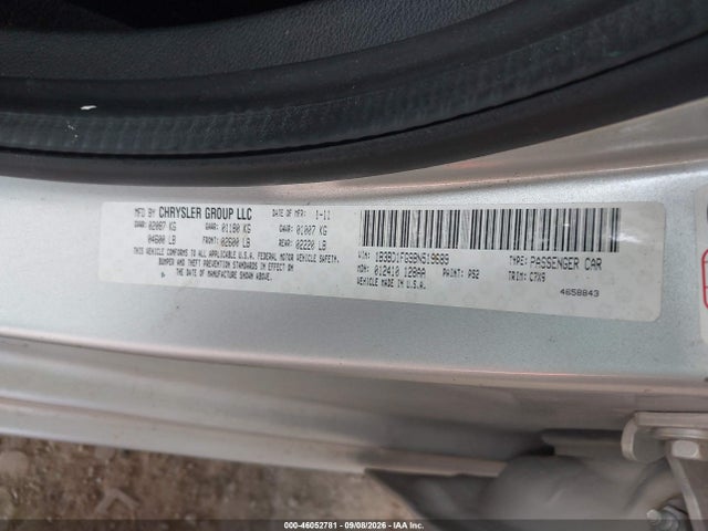 Продажа на аукционе авто 2011 Dodge Avenger Mainstreet, vin: 1B3BD1FG9BN519689, номер лота: 46052781