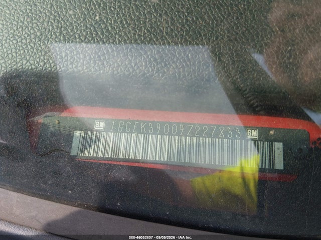 46052807 :رقم المزاد ، 1GCEK39009Z227833 vin ، 2009 Chevrolet Silverado 1500 Ltz مزاد بيع