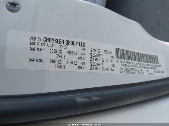 Aukcja sprzedaży 2014 Chrysler Town & Country Touring-l, vin: 2C4RC1CG3ER260855, numer aukcji: 46052843