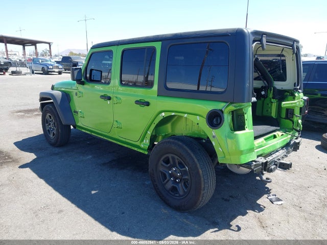 Aukcja sprzedaży 2025 Jeep Wrangler 4-door Sport 4x4, vin: 1C4PJXDG0SW553114, numer aukcji: 46052941