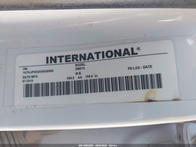 Продаж на аукціоні авто 2019 Chevrolet Silverado 6500hd 1wt, vin: 1HTKJPVK5KH550908, номер лоту: 46052995