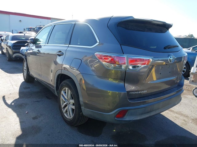 Toyota Highlander Le 2016 5TDZARFH3GS020661 Image 3