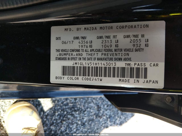 Продаж на аукціоні авто 2017 Mazda Mazda6 Touring, vin: JM1GL1V51H1143013, номер лоту: 46053132