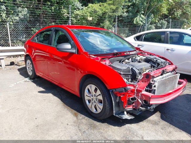 2015 Chevrolet Cruze Ls Auto მანქანა იყიდება აუქციონზე, vin: 1G1PA5SH9F7293160, აუქციონის ნომერი: 46053317