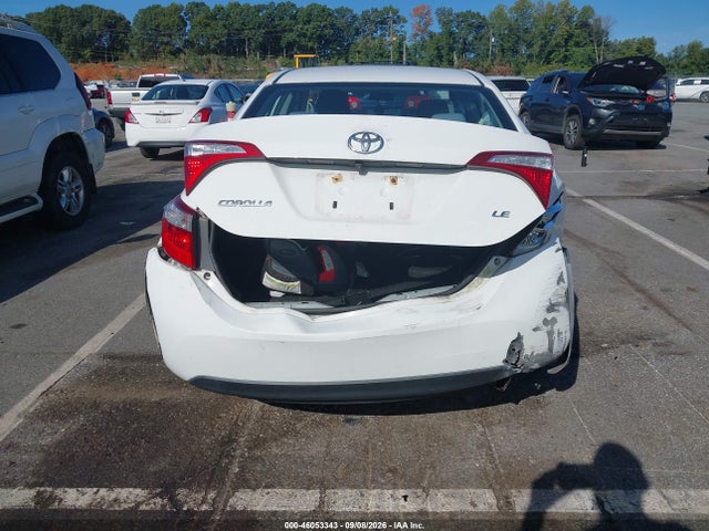 2016 Toyota Corolla Le მანქანა იყიდება აუქციონზე, vin: 2T1BURHE0GC599810, აუქციონის ნომერი: 46053343