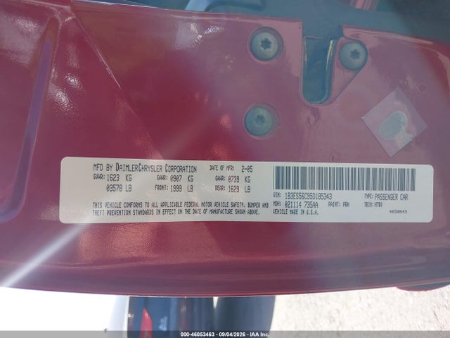 Aukcja sprzedaży 2005 Dodge Neon Sxt, vin: 1B3ES56C95D185343, numer aukcji: 46053463