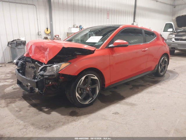 2019 Hyundai Veloster Turbo მანქანა იყიდება აუქციონზე, vin: KMHTH6AB5KU002276, აუქციონის ნომერი: 46053568