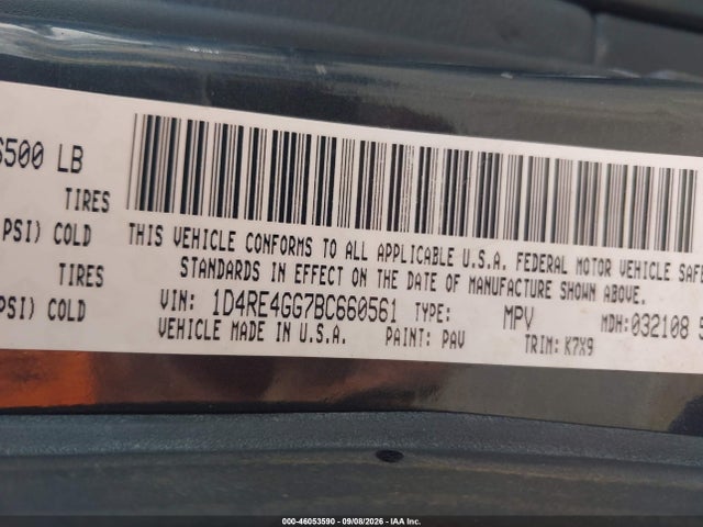 Продаж на аукціоні авто 2011 Dodge Durango Crew, vin: 1D4RE4GG7BC660561, номер лоту: 46053590
