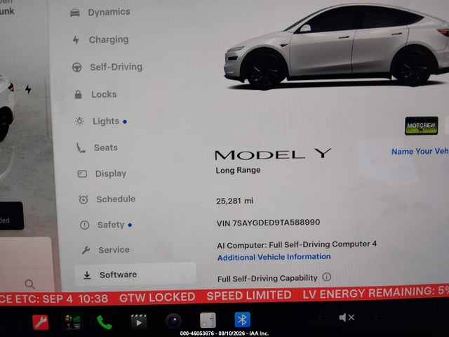 7SAYGDED9TA588990 Tesla Model Y Premium Rear-wheel Drive/rear-wheel Drive