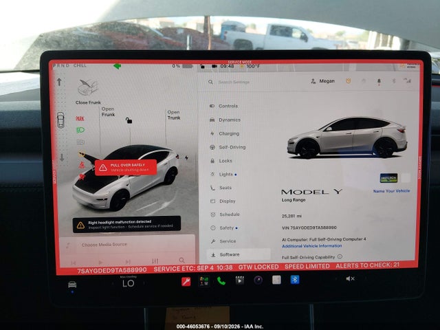 7SAYGDED9TA588990 Tesla Model Y Premium Rear-wheel Drive/rear-wheel Drive