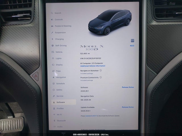 Продаж на аукціоні авто 2018 Tesla Model X 100d/75d/p100d, vin: 5YJXCDE25JF100122, номер лоту: 46053683