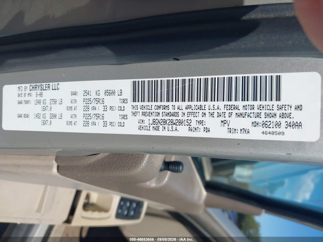 Aukcja sprzedaży 2008 Jeep Liberty Sport, vin: 1J8GN28K28W280152, numer aukcji: 46053686
