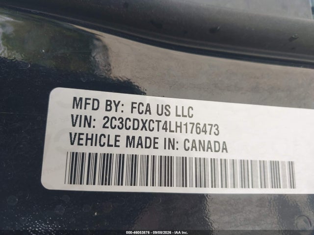 46053876 :رقم المزاد ، 2C3CDXCT4LH176473 vin ، 2020 Dodge Charger R/t Rwd مزاد بيع