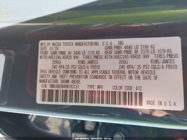 Продаж на аукціоні авто 2024 Mazda Cx-50 2.5 S Premium Plus, vin: 7MMVABEM4RN193151, номер лоту: 46053932