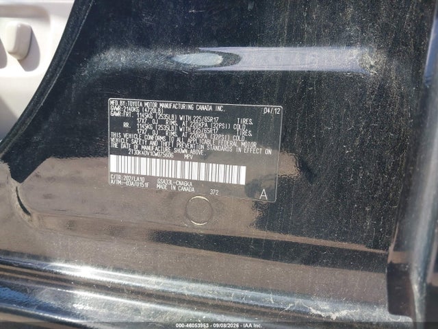 Продаж на аукціоні авто 2012 Toyota Rav4 Limited V6, vin: 2T3DK4DV1CW075606, номер лоту: 46053953
