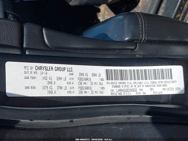 Продаж на аукціоні авто 2011 Jeep Grand Cherokee Laredo, vin: 1J4RR4GG2BC545832, номер лоту: 46054273