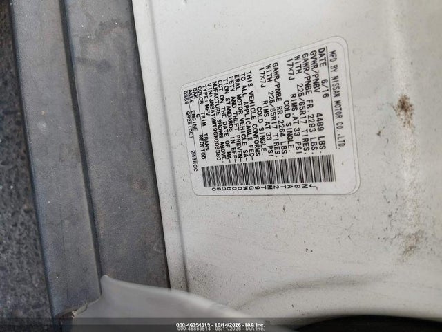 JN8AT2MT9GW008380 Nissan ROGUE S