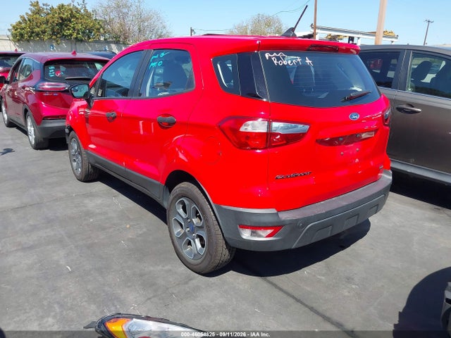 2020 Ford Ecosport S მანქანა იყიდება აუქციონზე, vin: MAJ3S2FE0LC378480, აუქციონის ნომერი: 46054325