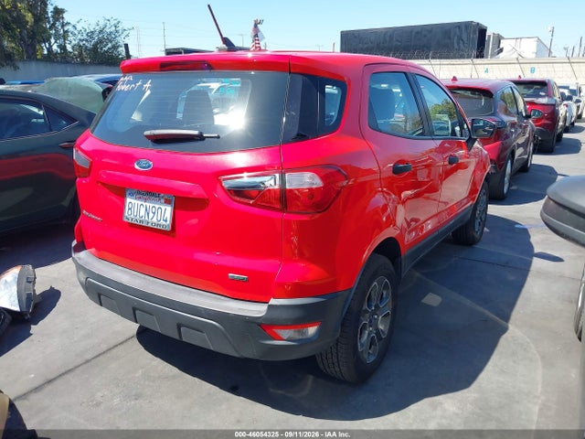 2020 Ford Ecosport S მანქანა იყიდება აუქციონზე, vin: MAJ3S2FE0LC378480, აუქციონის ნომერი: 46054325